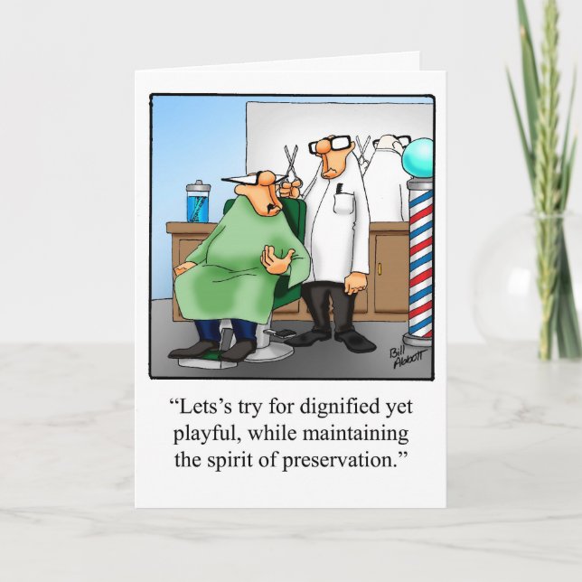 Carte de voeux pour l'Humour anniversaire pour lui (Devant)