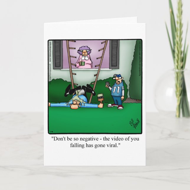 Carte de voeux pour l'Humour de contact (Devant)