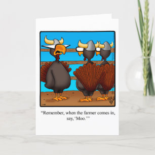 Carte de voeux pour l'Humour de Thanksgiving