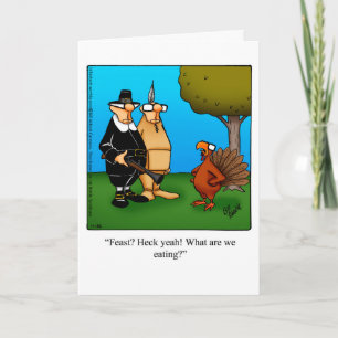 Carte de voeux pour l'Humour de Thanksgiving