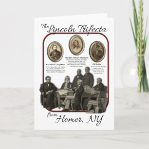 Carte de voeux pour Lincoln Trifecta de Historic H