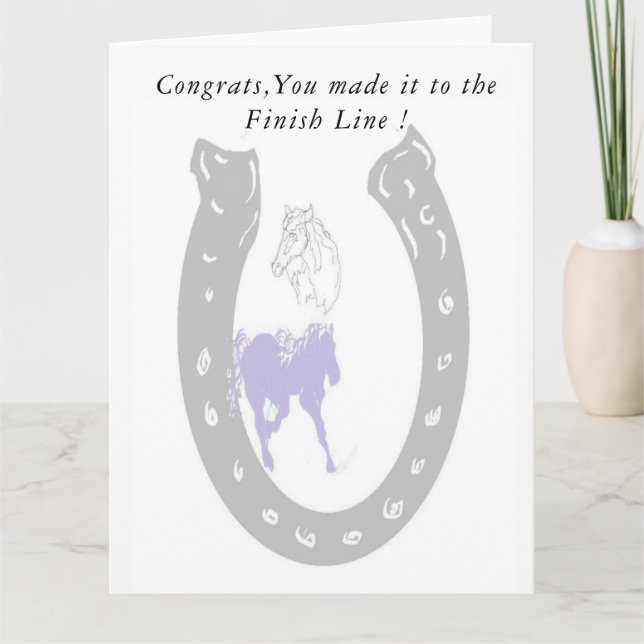 Carte de voeux pour l'obtention du diplôme (Devant)