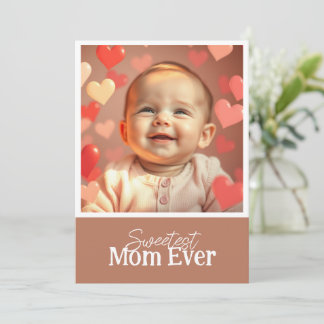 Carte de vœux pour maman Ajouter une photo et un t