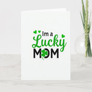 Carte de vœux pour maman chanceuse