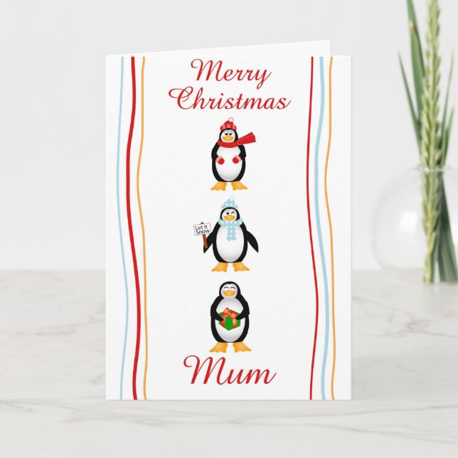Carte de voeux pour maman de Noël (Devant)