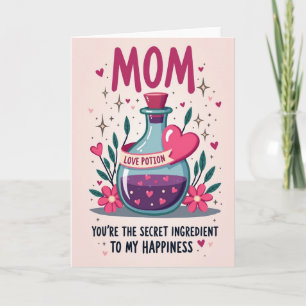 Carte de vœux pour maman Love Potion