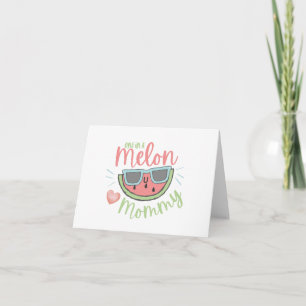 Carte de voeux pour maman Melon