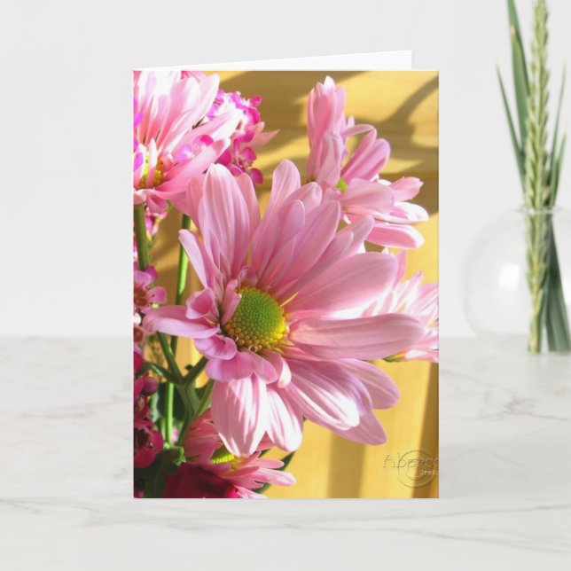 Carte de voeux pour maman rose (Devant)