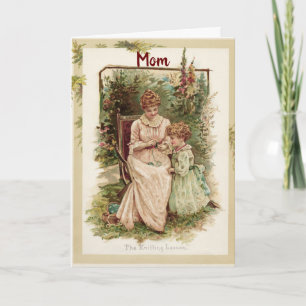 Carte de vœux pour mère et fille
