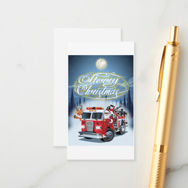 Carte de voeux pour Noël (Devant/Arrière en situation)