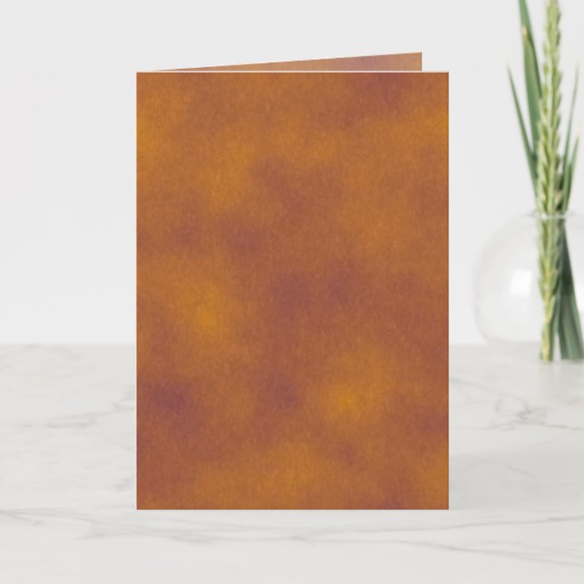 Carte de voeux pour nuages orange et violet (Devant)