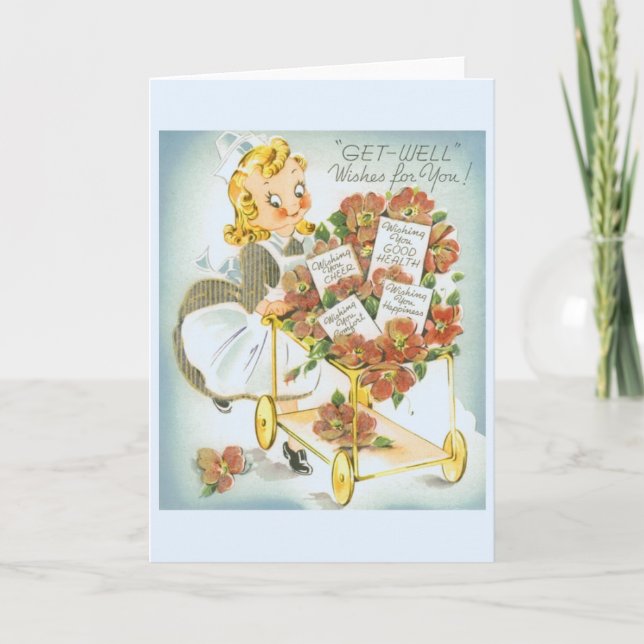 Carte de voeux pour obtenir le bien vintage (Devant)