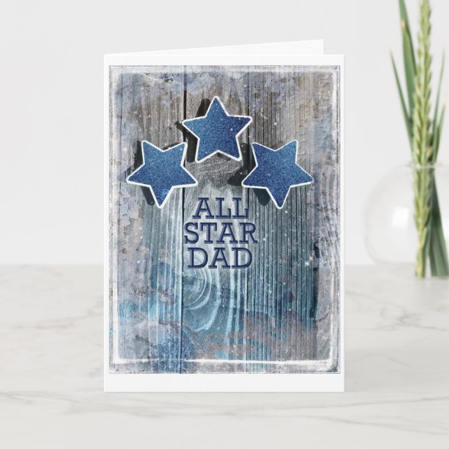 Carte de vœux pour papa super-héros (Devant)