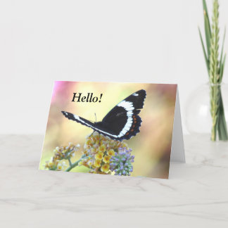 Carte de voeux pour papillon amiral