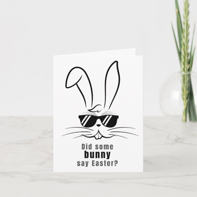 Carte de voeux pour Pâques Bunny (Devant)
