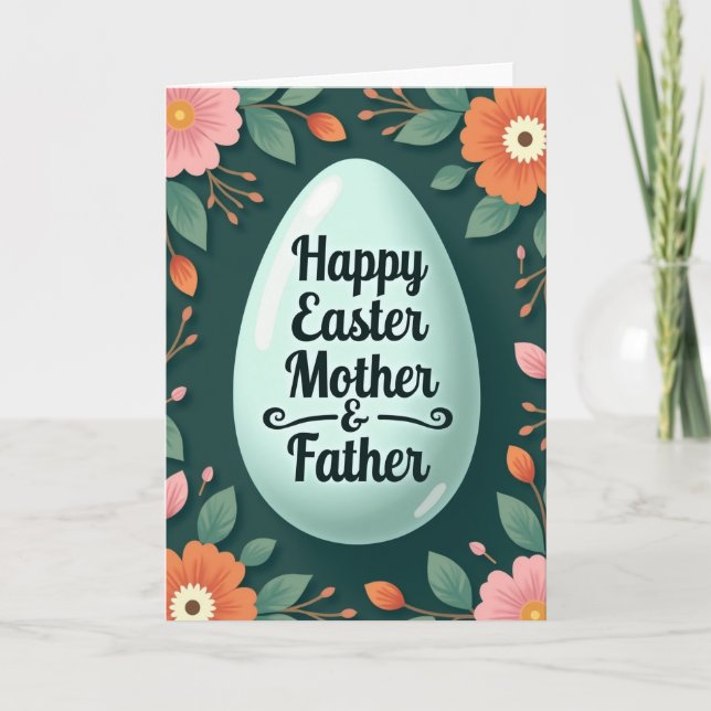 Carte de vœux pour parents de printemps (Devant)