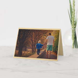 Carte de vœux pour père et fils