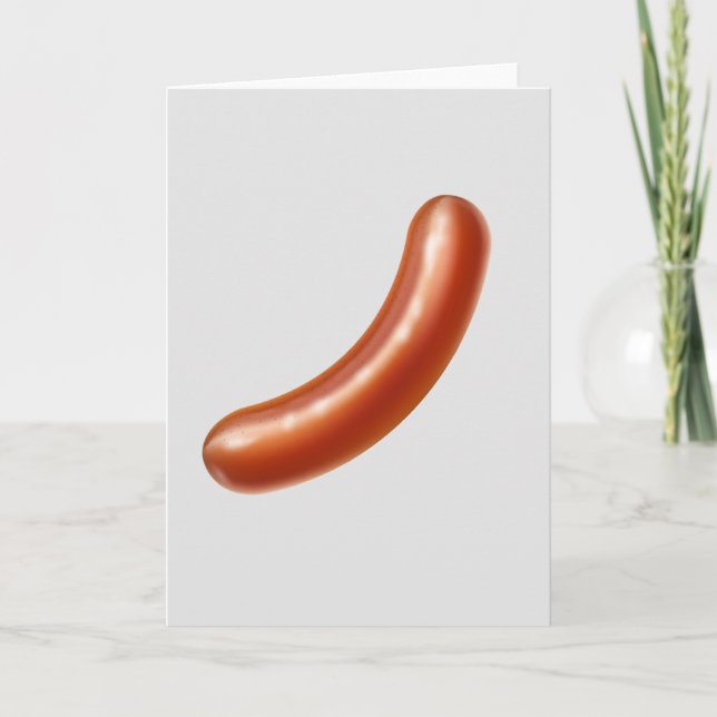 Carte de voeux pour saucisses grillées (Devant)