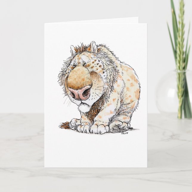 Carte de vœux pour se sentir bestial (Devant)
