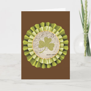 Carte de voeux pour Shamrock de la Saint-Patrick