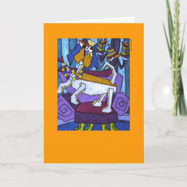 Carte de voeux pour toujours heureuse (Devant)