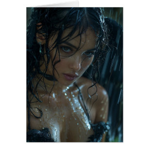 Carte de vœux pour toutes occasions avec ange noir