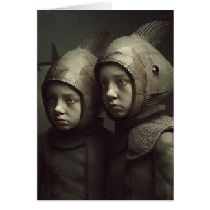 Carte de vœux pour toutes occasions Weird Fish Twi