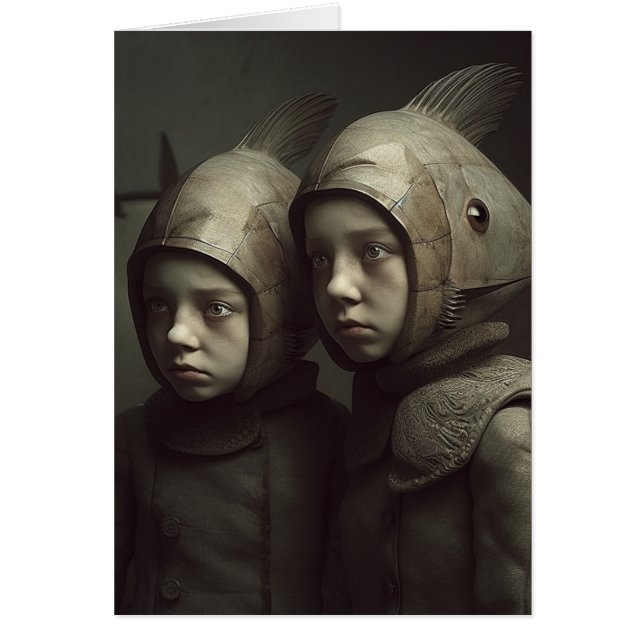 Carte de vœux pour toutes occasions Weird Fish Twi (Devant)