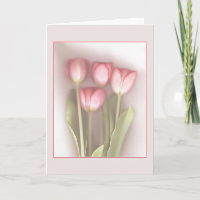 Carte de voeux pour tulipes (Devant)