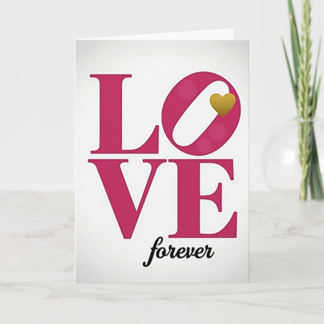 Carte de vœux pour un amour éternel (Devant)