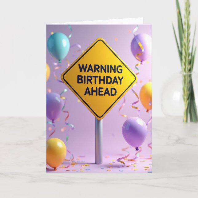 Carte de vœux pour un anniversaire à venir (Devant)