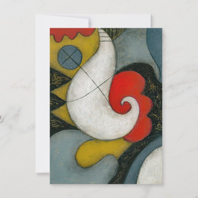 Carte de vœux pour un anniversaire avec ballon (Devant)