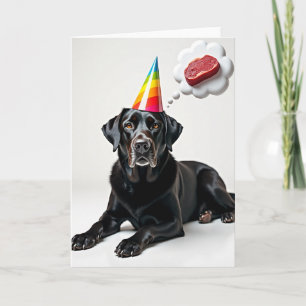 Carte de vœux pour un chien de fête avec un souhai