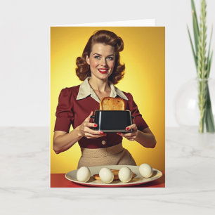 Carte de voeux pour un jour heureux avec un toast