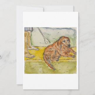 Carte de vœux pour un paddleboard pour chien