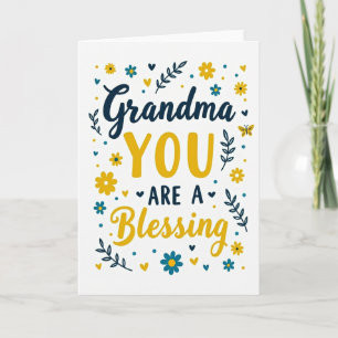 Carte de vœux pour une douce grand-mère