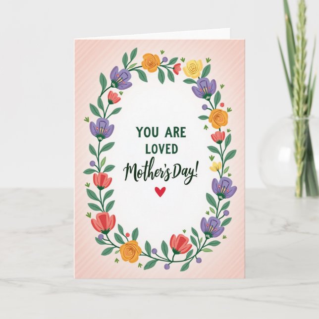 Carte de vœux pour une mère aimée (Devant)