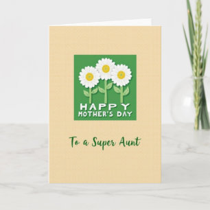Carte de vœux pour une super journée de tante
