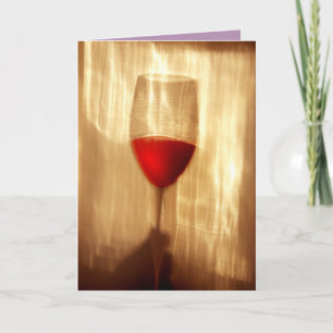 Carte de voeux pour vin