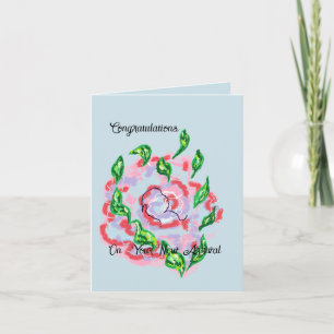 Carte de vœux :  Pour votre nouvelle arrivée