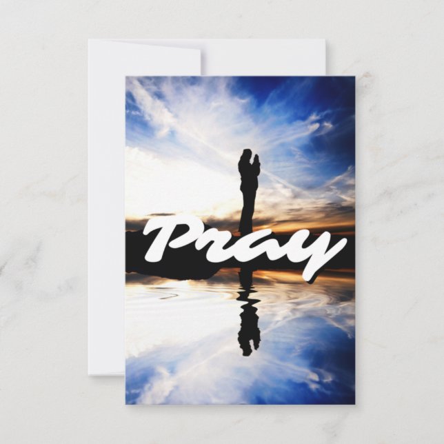 Carte de voeux Pray Daily Flat (Devant)