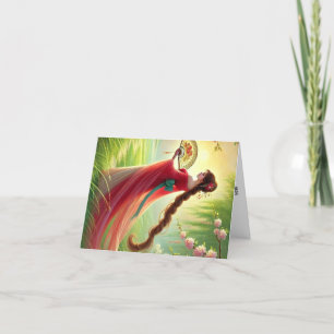 Carte de vœux prénom féminin chinois Ma-Ku.