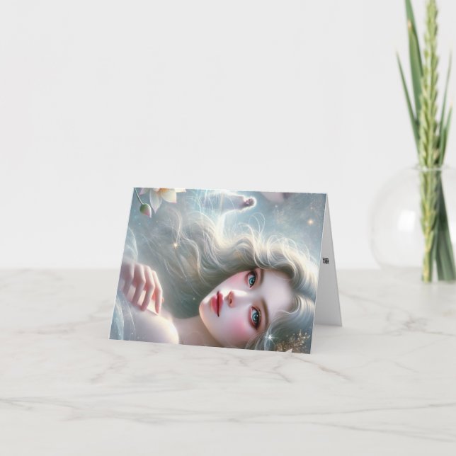 Carte de vœux prénom féminin chinois Tang. (Devant)