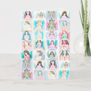 Carte de vœux/prière d'ange