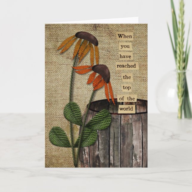 Carte de voeux primitive (Devant)