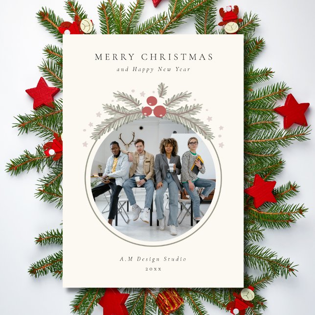 Carte de vœux professionnelle minimaliste moderne (Créateur téléchargé)