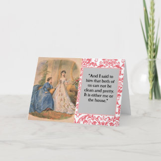 Carte de voeux "propre et joli"