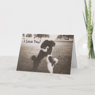 Carte de voeux Puppy Love