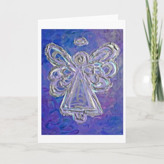 Carte de voeux Purple Angel (Devant)
