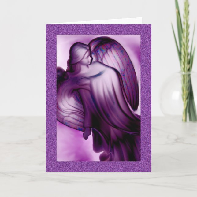 Carte de voeux Purple Angel (Devant)